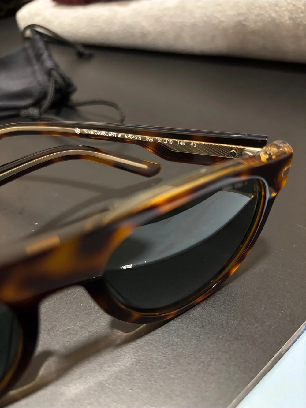 Nike Crescent III Tortoiseshell Sunglasses with Polarized Lenses